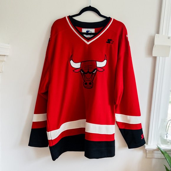 STARTER, Other, Chicago Bulls Mens Hockey Jersey By Starter Nba